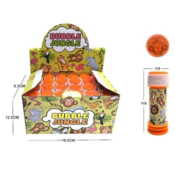 Bublifuk Zvieratk&aacute; z džungle, 25ml v displeji (24ks)