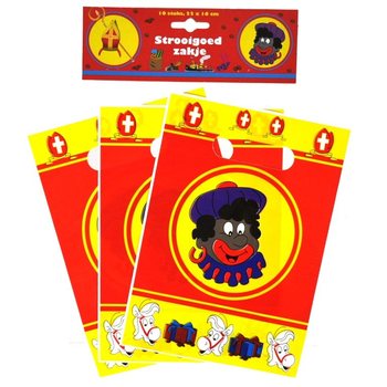 10 Darčekových vrecúšok Sinterklaas / Mikuláš 22 x 16 cm (6 ks)