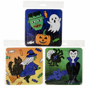 Mix Halloweenskych Puzzle - 14 x 14 cm (50 ks)