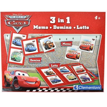 HRA 3 V 1 DISNEY PIXAR AUT&Aacute; (CARS) - MEMO - DOMINO - LOTO