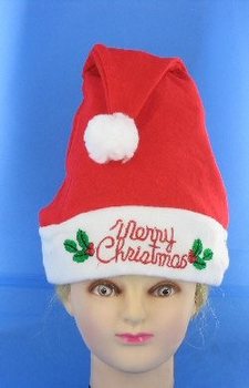 SVETIACA VIANOČNÁ ČIAPKA S NÁPISOM "MERRY CHRISTMAS" (12 ks)