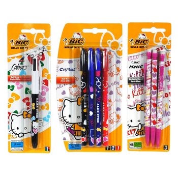 HELLO KITTY BIC PERÁ MIX NA KARTE (12 ks)