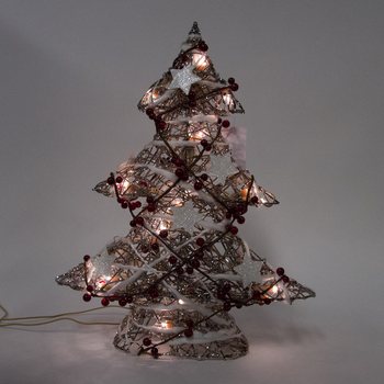 Veľk&yacute; Svietiaci Dekoračn&yacute; Vianočn&yacute; Stromček 50 cm (1 ks)
