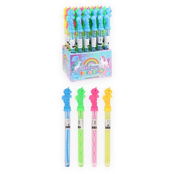 VEĽK&Aacute; PALICA NA BUBLIFUK 35 CM - JEDNOROŽEC / UNICORN V DISPLEJI (24 ks)
