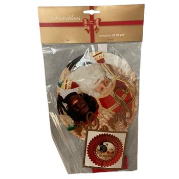 DEKORAČN&Yacute; VEJ&Aacute;R SINTERKLAAS &Oslash;50 CM - SKLADAC&Iacute; (6 ks)