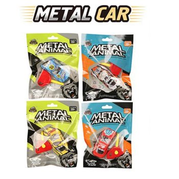 KOVOV&Eacute; AUTO S VYSTREĽOVAC&Iacute;M KĽ&Uacute;ČOM - V DARČEKOVOM VRECKU - MIX FARIEB (24 ks)