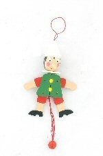Dreven&yacute; ťahac&iacute; pan&aacute;čik Pinocchio (4 ks)