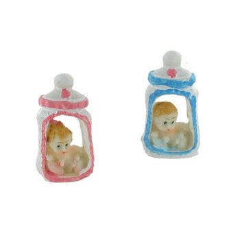 Dekorácia k Narodeniu - Bábätko vo Fľaštičke 5,5 cm (12 ks)