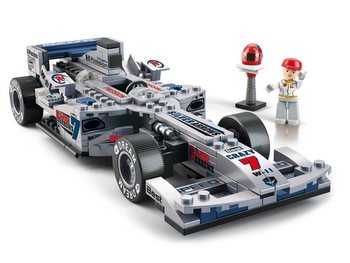 Sluban Strieborn&eacute; Z&aacute;vodn&eacute; Auto F1 M38-B0352 (1 ks)
