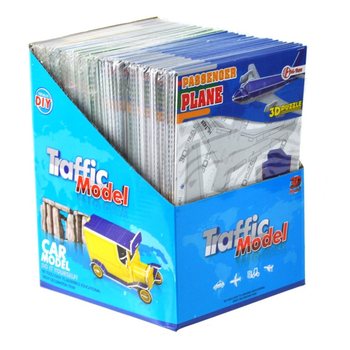 3D Penov&eacute; puzzle lietadl&aacute; v displeji (64 ks)