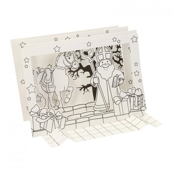 Sinterklaas / Mikul&aacute;&scaron;ske 3D Tvoriv&eacute; Okienko (12 ks)
