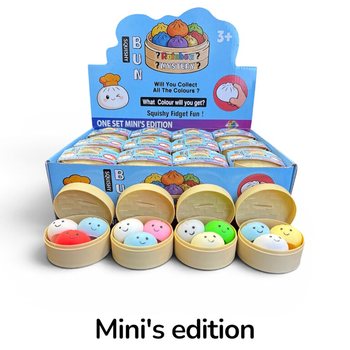 RAGE - Squishy MINI&rsquo;S EDITION Knedličky Dumplings MAL&Eacute; (5.3 x 5.3 x 4.1 cm) Viral 2026 Fidget Toy (24 ks)