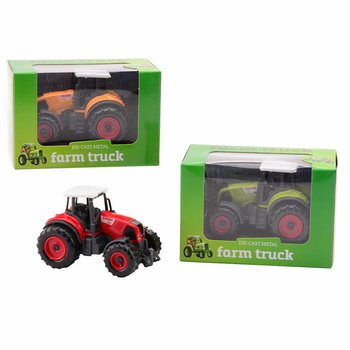 FARM MASTERS - Kovový traktor v darčekovej krabičke (12 ks)