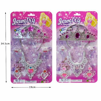 PRINCEZNOVSK&Yacute; BEAUTY SET S KORUNKOU, N&Aacute;U&Scaron;NICAMI, N&Aacute;HRDELN&Iacute;KOM A PRSTEŇMI