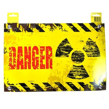 DEKORAČN&Aacute; TABUĽKA NA DVERE - "DANGER" / "KEEP OUT" (12 ks.)