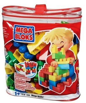 MEGA BLOKS Stavebn&eacute; Kocky v Ta&scaron;ke (70 Dielov) - 8309