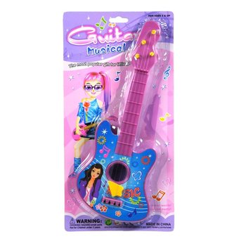 HRAČK&Aacute;RSKA GITARA NA KARTE (6 ks)