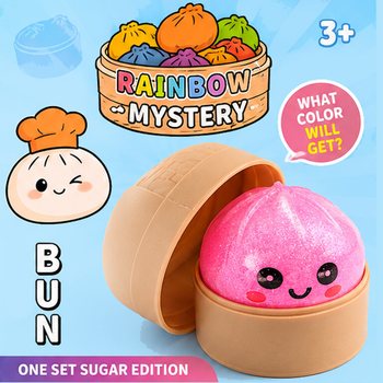 RAGE - Squishy SUGAR EDITION Bun Dumplings MAL&Yacute; (5.3 x 5.3 x 4.1 Cm) Viral 2026 Fidget Toy (24 ks)