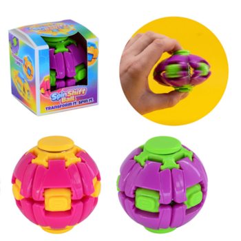 SPIN & POP FIDGET SPINNER LOPTIČKA - SPIN SHIFT BALL - V DISPLAYI (24 ks)