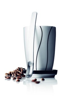 MENU BLACK CONTOUR VEĽKÝ TERMOHRNČEK S PODŠÁLKOU A LYŽIČKOU NA LATTE (1 ks)