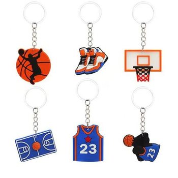 PRÍVESKY NA KĽÚČE BASKETBAL MIX (48 ks)