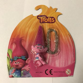 Figúrka Trolls na retiazke na karte (12 ks)