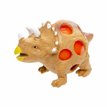 Squishy sieťov&aacute; loptička dinosaurus - Display (12 ks)