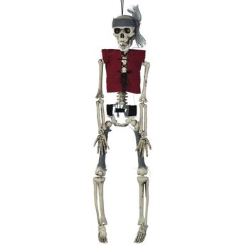 Závesný kostlivec pirát 40 cm (6 ks) - Veľkoobchod Halloween