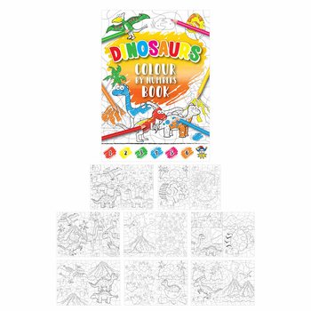 Omaľovánka Maľovanie podľa čísiel - Dinosaurus (48 kusov)