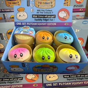 RAGE - Squishy Bun Dumplings VEĽK&Eacute; - ONE SET PU FOAM SQUISHY EDITION (12 ks)