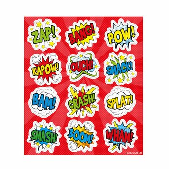 Vesel&eacute; n&aacute;lepky: Comic Signs Display (120 ks)