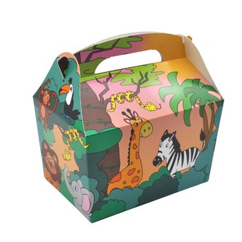 MENU BOX MODEL: DŽUNGLA ZVIERATÁ - 18.5x12x19 CM - FOODBOX - KIDSBOX (24 ks)
