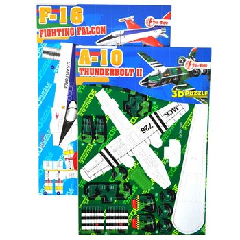 3D Penov&eacute; puzzle lietadl&aacute; v displeji (64 ks)