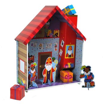 3D domček sv&auml;t&eacute;ho Mikul&aacute;&scaron;a na stavanie (2 ks)