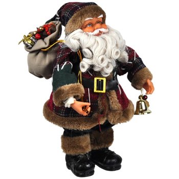 Veľk&aacute; luxusn&aacute; dekor&aacute;cia Santa Claus 35 cm (2 ks)