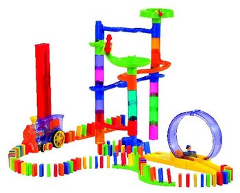 PLAYGO - Luxusn&aacute; Domino Sada s Vl&aacute;čikom - 500 Dielov