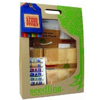 Kreat&iacute;vna sada Seedling - Navrhni si vlastn&eacute; puzzle z 9 dreven&yacute;ch kociek