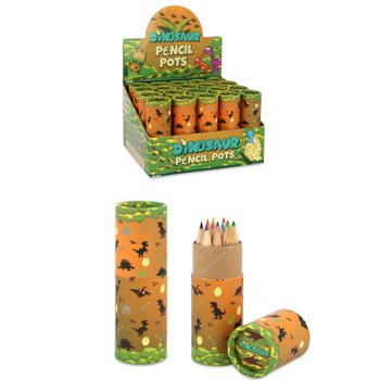 12x Pastelky v Tube: Motiv: Dinosaurus - v Displayi (20 ks)
