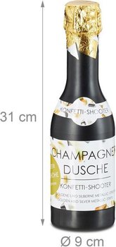 Konfetov&eacute; delo fľa&scaron;a &scaron;ampansk&eacute;ho 31 cm &ndash; Strieborn&aacute; a zlat&aacute; (4 ks)
