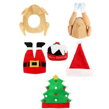 MIX LUXUSN&Yacute;CH VTIPN&Yacute;CH VIANOČN&Yacute;CH ČIAPOK - XMAS CAPS (6 ks)