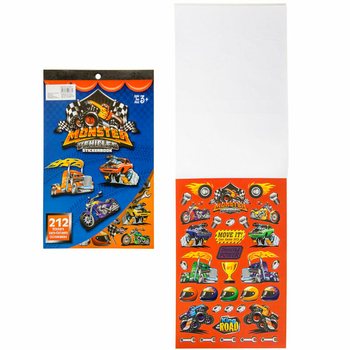 Kniha n&aacute;lepiek Monster Truck 212 dielov (12 ks)