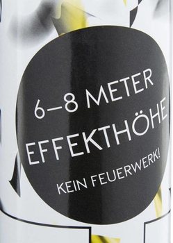 Konfetov&eacute; delo &ndash; Farba: Čierno-žlt&aacute; - 40 cm - Partypopper (10 ks)