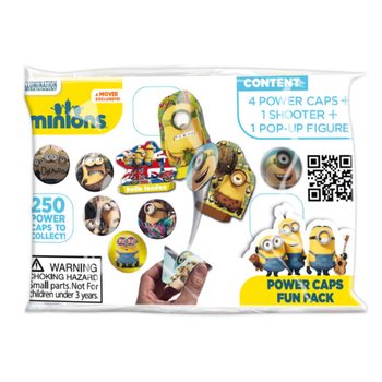 VYSTREĽOVAČE DISKOV MINIONS POWER CAPS FUN PACK (100 ks)