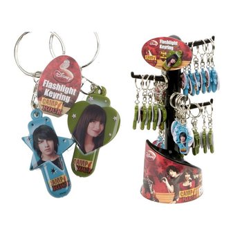 CAMP ROCK SVIETIACI PRÍVESOK NA KĽÚČE V DISPLEJI (36ks)