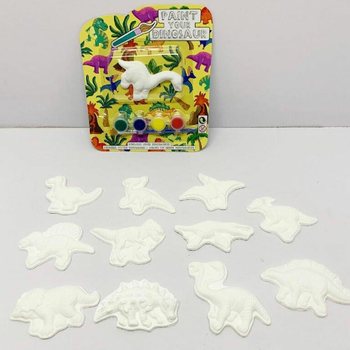 Vymaľuj si vlastnú kartu s dinosaurom (12 ks)