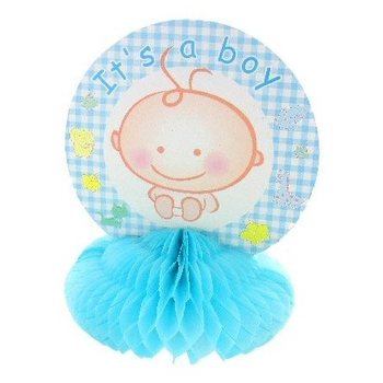 STOLOVÁ DEKORÁCIA K NARODENIU - BABY BLUE (8 ks)