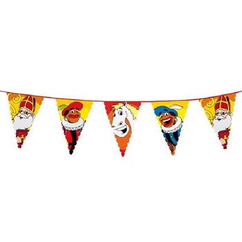 Veľk&aacute; Vlajkov&aacute; Girlanda Sinterklaas a Piet 6 m (13 ks)