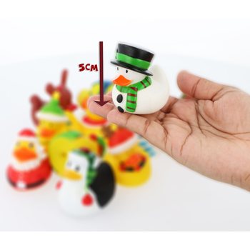 Mix Vianočn&eacute; Kačičky do vane 6cm (12 ks) - Sviatočn&eacute; darčeky
