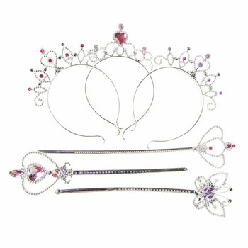 PRINCEZNOVSK&Aacute; PALIČKA + TIARA NA KARTE (12 ks)