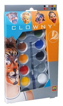 Vodové farby na tvár SES Clowny (10 farieb) (1 ks)